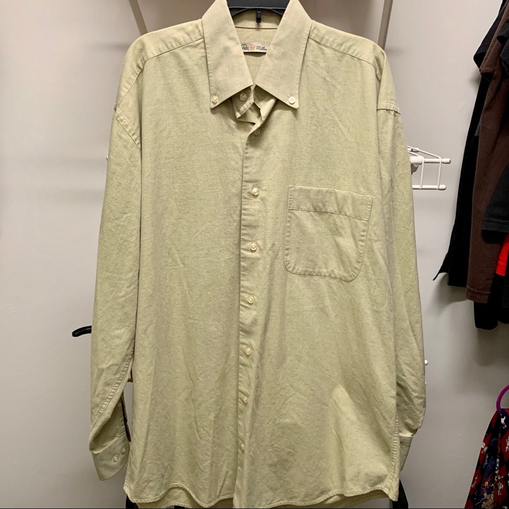 Peter Millar Sand Beige Button Down Shirt M
